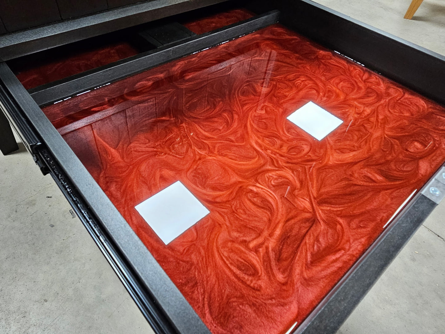 Hidden Compartment Nightstand - Ebony Finish